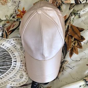 Free People Rose Gold Ballcap